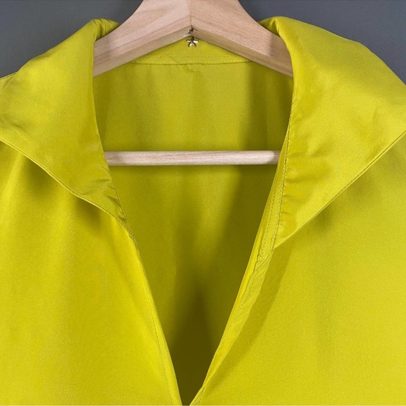 Peter Cohen silk mantle dress acid green - Picture 5 of 6